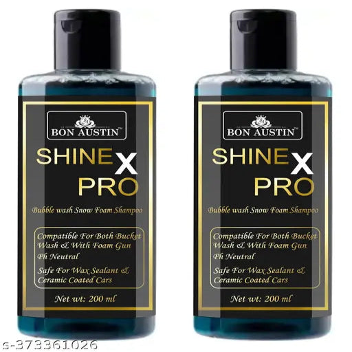 Bon Austin Shine X Pro Bubble Wash Snow Foam Shampoo (2x200ml) - Springkart 