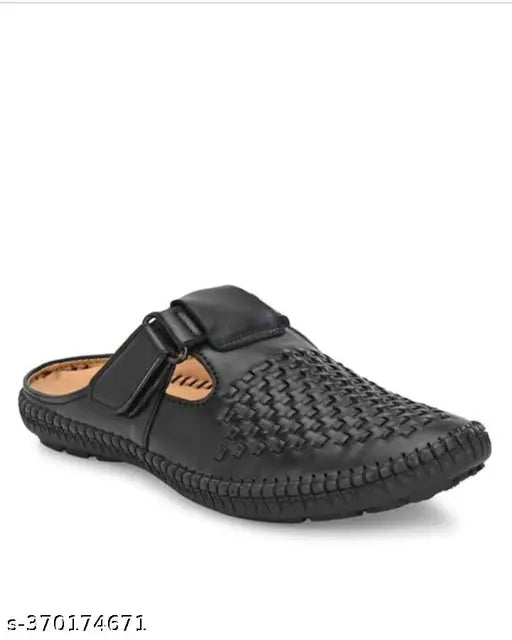 Martin Scott Italian fashion Stylish Sandal for Mens-Black