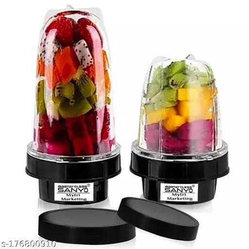 Bullet Jar Set of 2 (500 ML & 350 ML) Mixer Juicer Jar - Springkart 