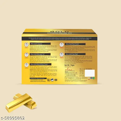 Alna Gold facial Therapy Kit  |75gm|
