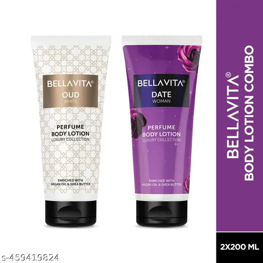 Bella Vita White Oud Unisex 200 ml + Date Woman Body lotions 200 ml Combo ( Pack of 2 Items) - Springkart 
