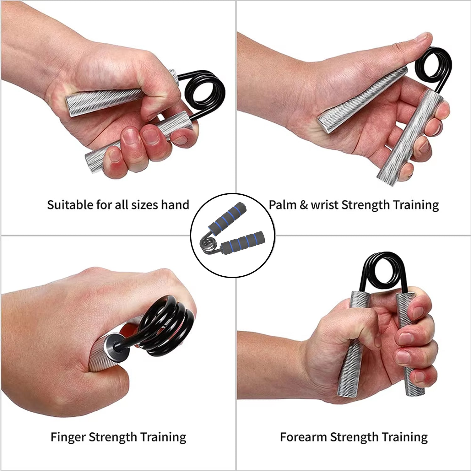 Hand Exerciser Hand Gripper Finger Strengthener (1 Pc 50lb) - Springkart 