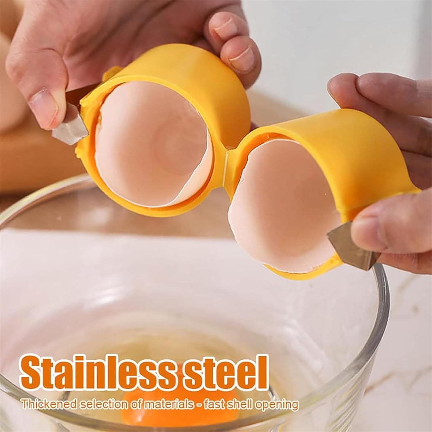 Egg Shell Opener Egg Cracker Tool For Raw Eggs Handheld (1 Pc) - Springkart 