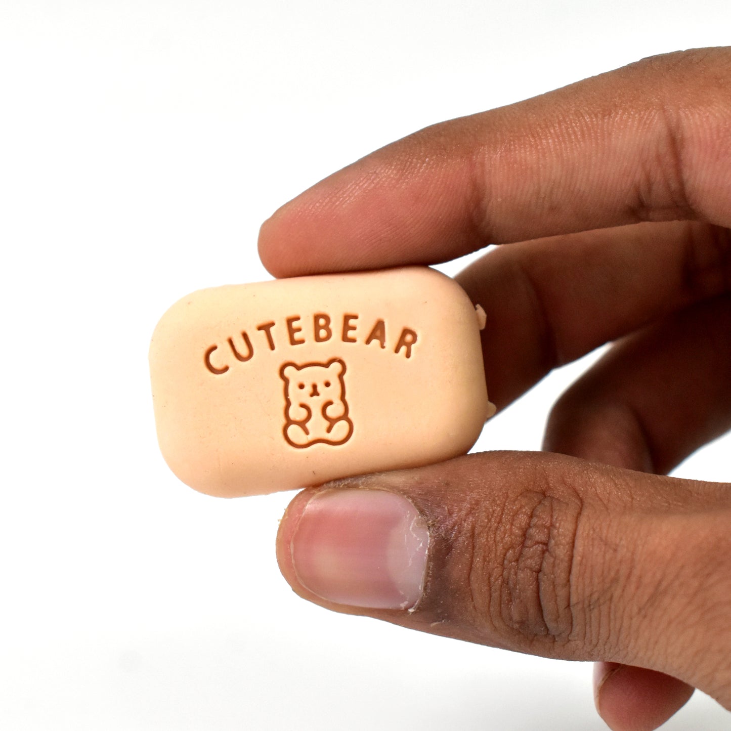Cute Soap Shaped Erasers With Plastic Case (1 Pc With Case) - Springkart 