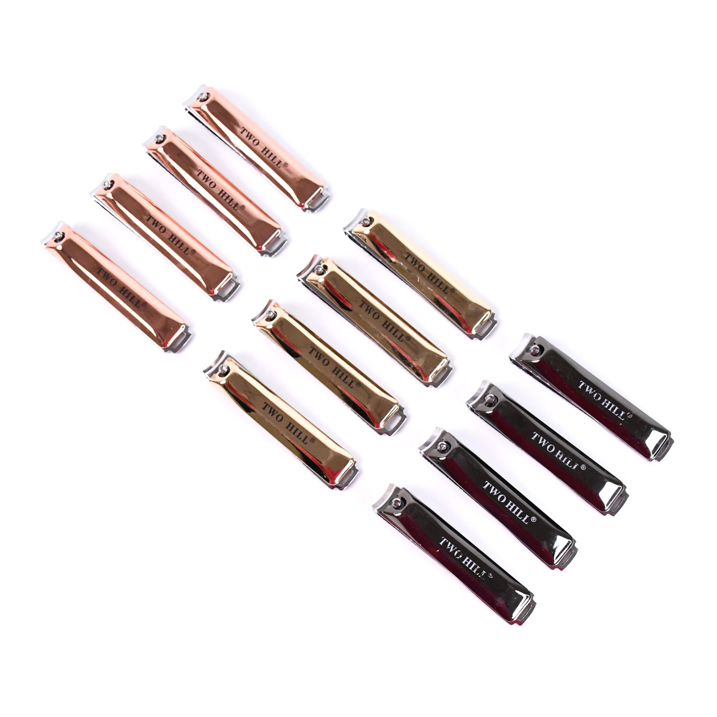 Stainless Steel Cute Nail Clipper With Nail Catcher Nail File (12 Pcs Set Mix Design) - Springkart 