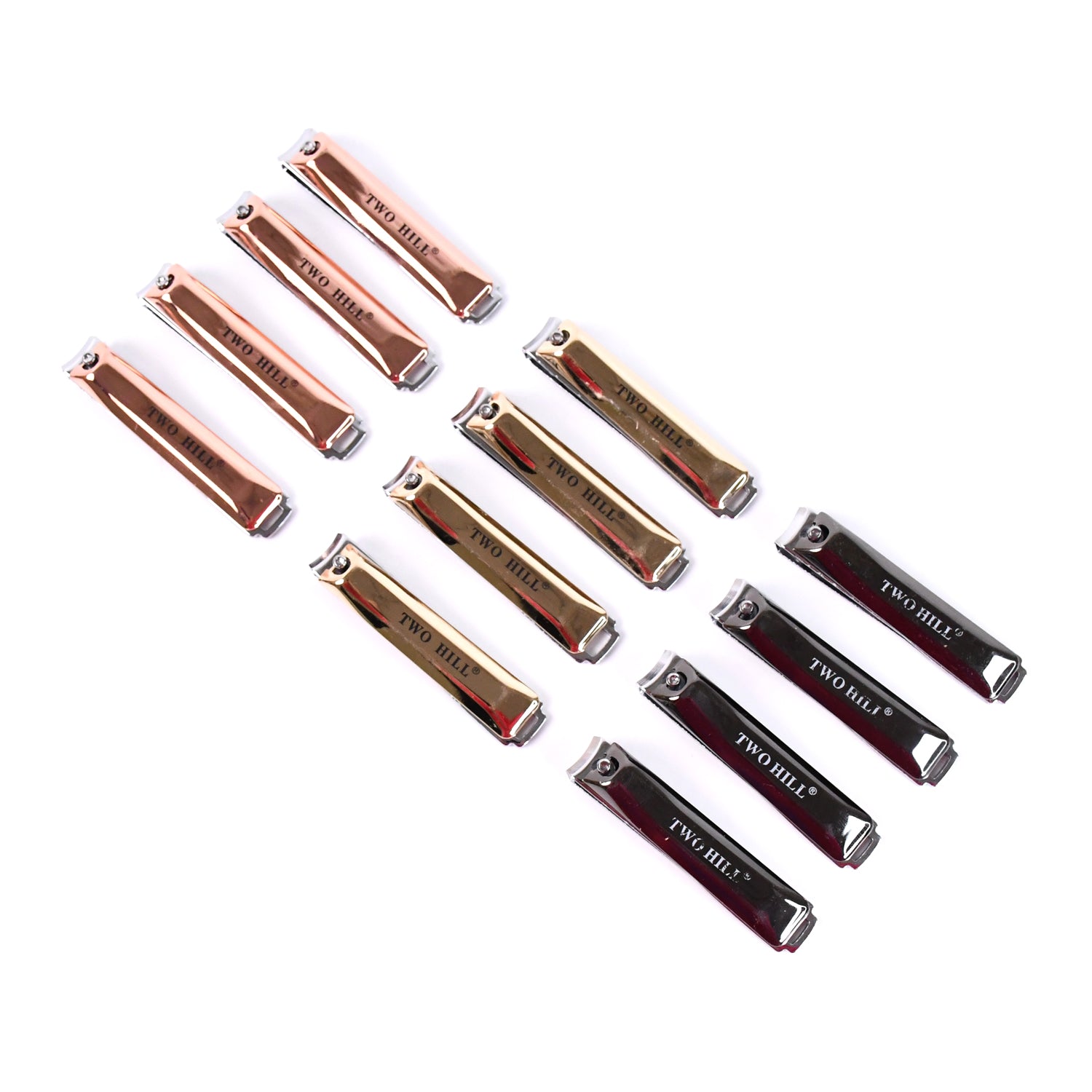 Stainless Steel Cute Nail Clipper With Nail Catcher Nail File (12 Pcs Set Mix Design) - Springkart 