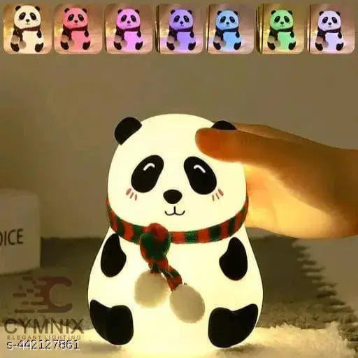 Panda Light Lamp, Kids Night Light, Silicone lamp, Rechargeable - Close Eye