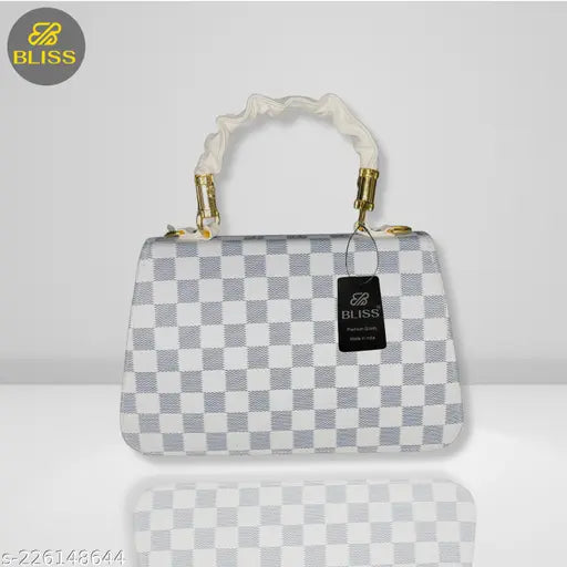 "PEARL BAGS Stylish new sling bag for Girls and women |Stylish Classic Women Sling Bag (White) | Elegant attractive beautiful sling bag for women (White)| Gorgeous Stylish Handbag| White Sling Bag For Girls & Womens| "