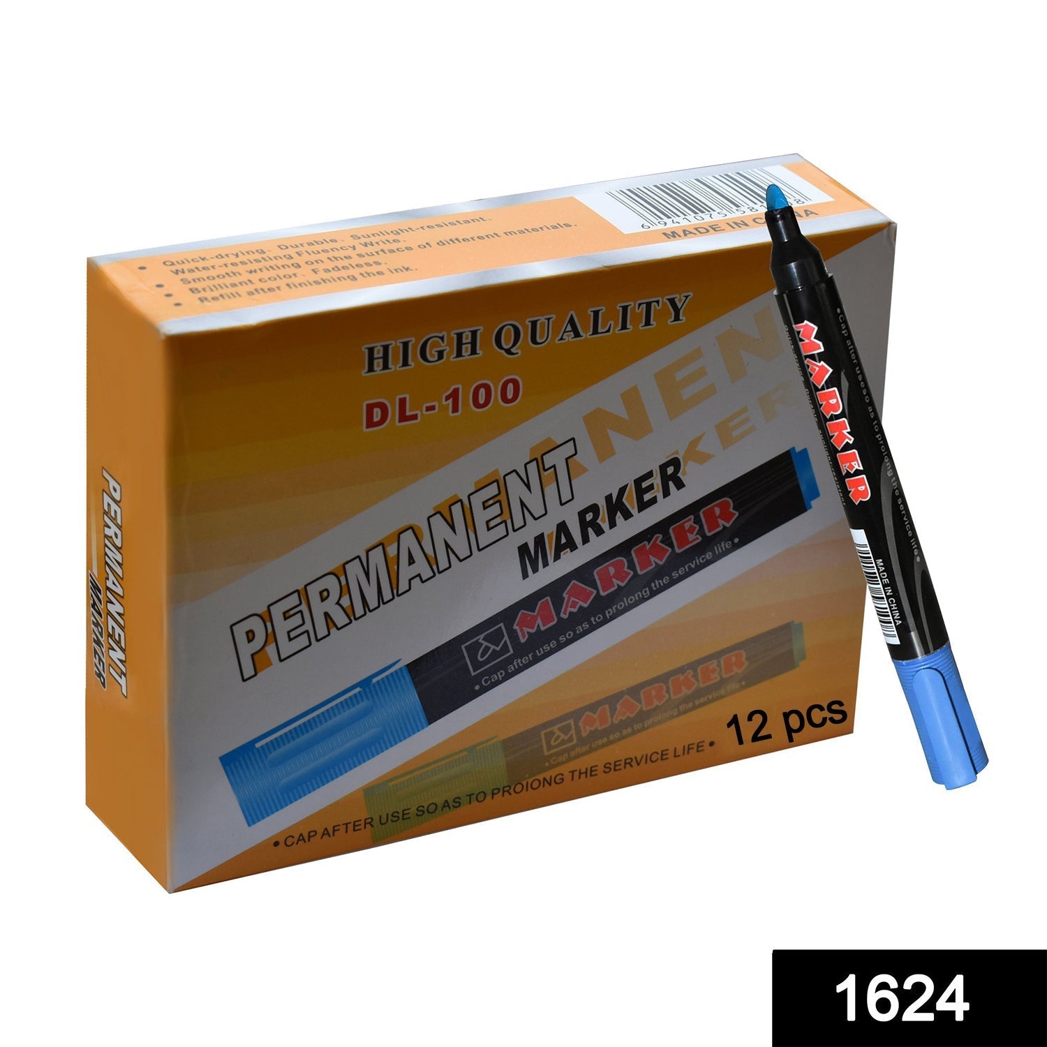 Blue Permanent Markers for White Board (Pack Of 12) - Springkart 