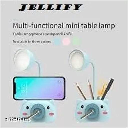 Multifunctional Camera Style Table lamp Piggy Desk Lamp with Pencil Sharpener (Blue) - Springkart 