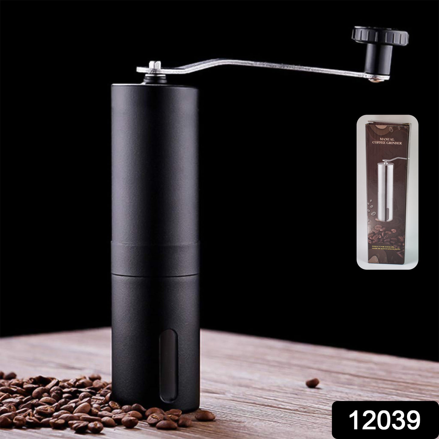 Portable Stainless Steel Manual Coffee Grinder (1 Pc) - Springkart 