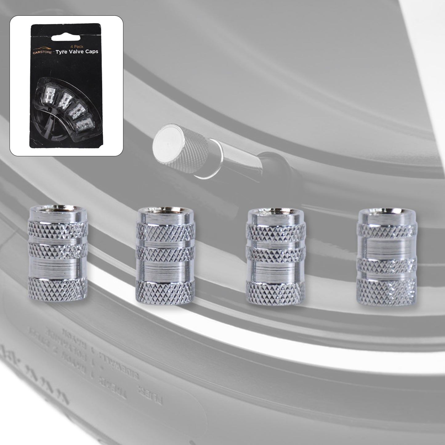 Tire Valve Stem Caps Fit For Genesis Cars. Air Valve Caps Suit For Most Car Truck Suv Wheel Accessories 4pcs Silver. - Springkart 