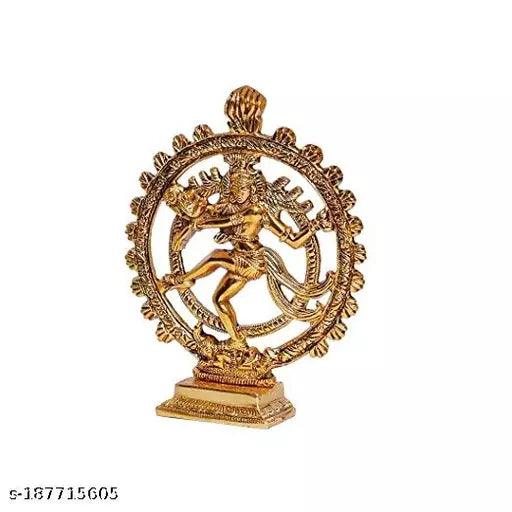 Gold Plated Lord Shiva Dancing Natraj - Springkart 