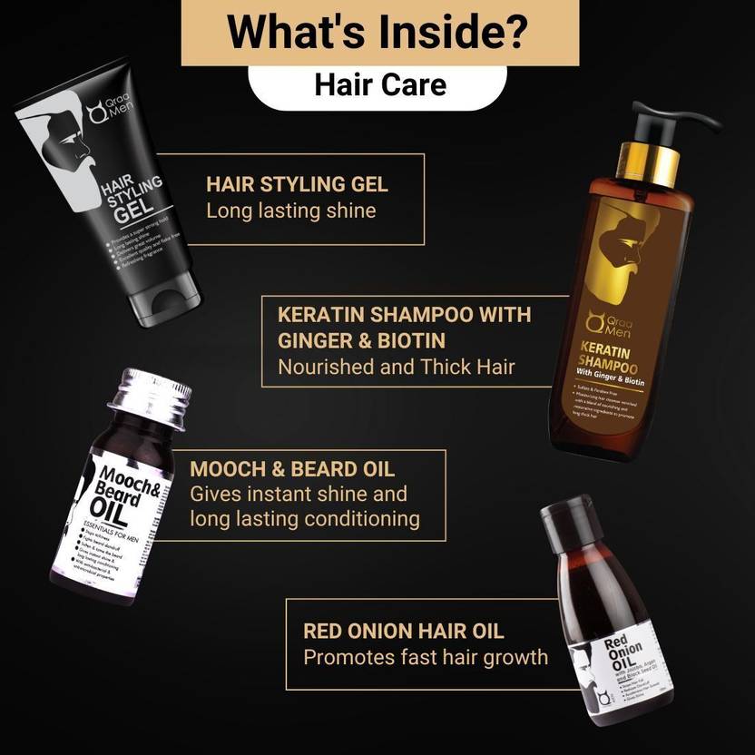 Qraa Men Charcoal Kit | Combo Pack of 10 Products (10 Items in the set)