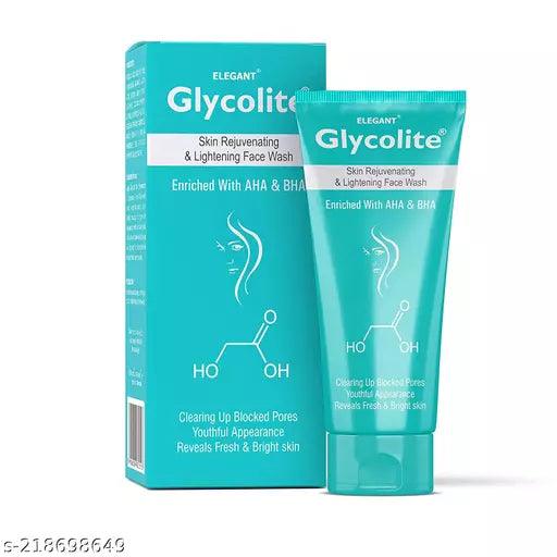 New Glycolite Skin Lightening Face Wash For Protection Anti Acne & Pimple + 1 Earwarmer Free 60ml x 3 - Springkart 