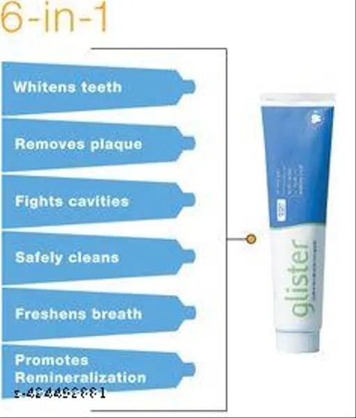 Glister Multi Action toothpaste with plant based goodness_50gm Glister whitening Toothpaste PACK OF 2