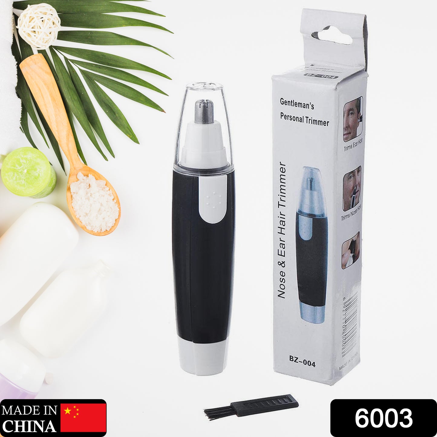 6003 Sharp New Ear And Nose Hair Trimmer Professional Heavy Duty Steel Nose Clipper Battery-operated. - Springkart 