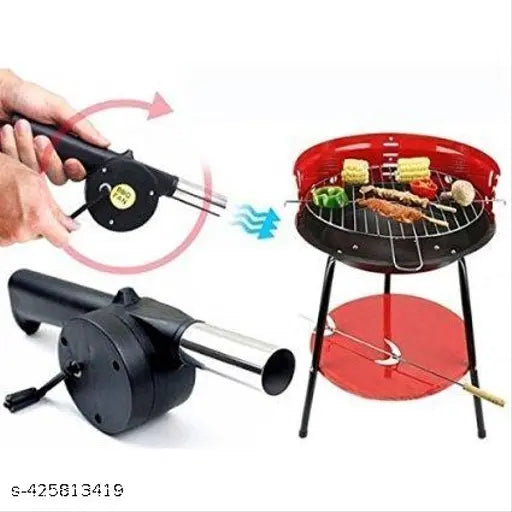 BBQ Air Blower for Outdoor Camping Picnic Charcoal Grill Barbecue - Springkart 