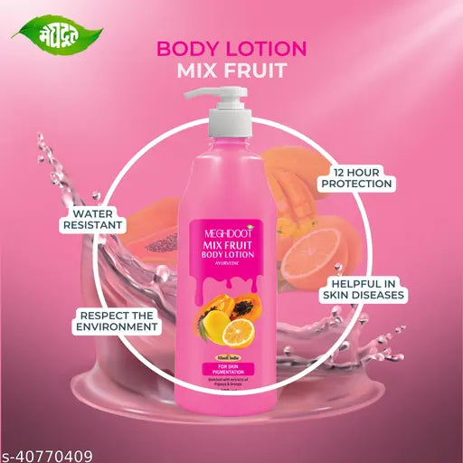 Mix Fruit Body Lotion for Deep Nourishment & Glowing Skin | Hydrating & Refreshing | Paraben-Free | All Skin Types | 800ml