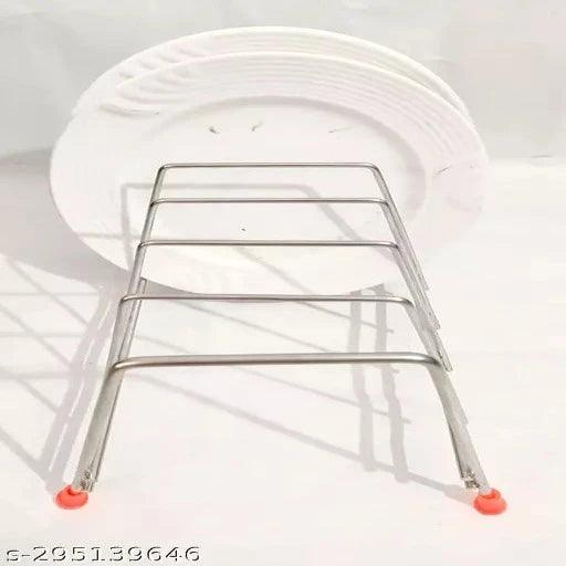 Stainless Steel Plate Rack, Kitchen Rack, Plate Holder - Springkart 