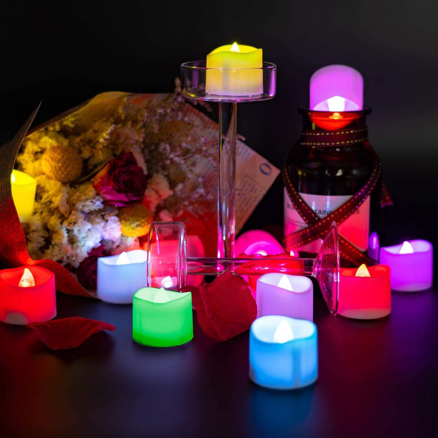 6430 1pc Festival Decorative - Led Tealight Candles Battery Operated Candle Ideal For Party. - Springkart 