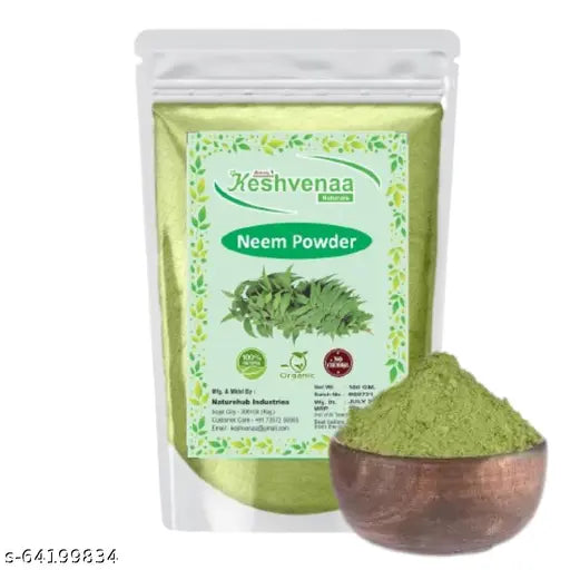 Keshvenna Naturals 100% Natural dry neem leaves powder/neem Powder/(Azadirachta kindica)/neem face pack (50 gm) Masks