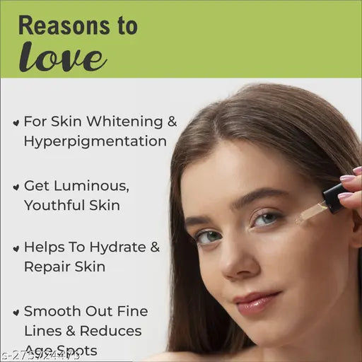 Luvyh Green Tea Face serum with vitamin c serum - For Anti Aging & Smoothening & Brightening 30ml