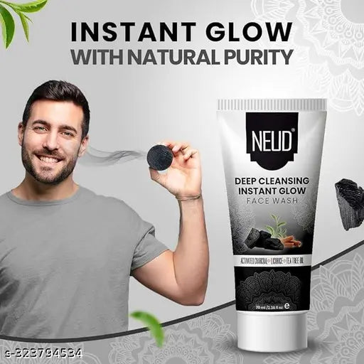 NEUD Deep Cleansing Instant Glow Face Wash for Men and Women - 1 Pack (70ml) - Springkart 