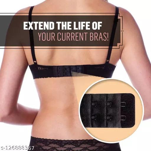 Women Bra Hook Extender - 2 Hook 3 Eye With Extra Elastic - Springkart 