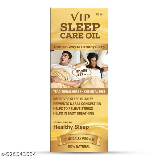 VIP Sleep Care Oil – Pack of 3 (20ml) | Herbal Anti Snoring for Men & Women