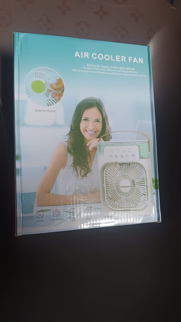 Portable Air Conditioner Fan 7 Color Changing Light (Big 1 Pc) - Springkart 