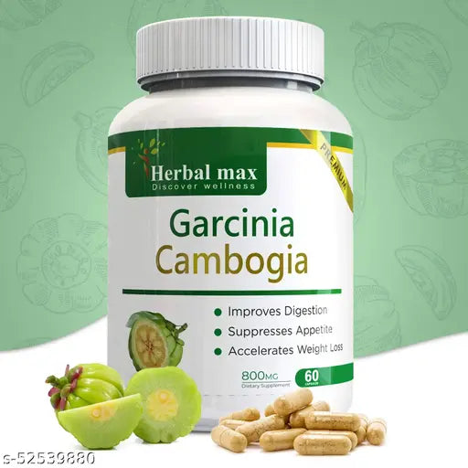 Garcinia Cambogia Capsule for Weight Loss Capsule, Boost Energy & Immunity –800mg (60 Capsules) - Springkart 
