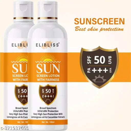 Sunscreen Lotion Light Weight & Non Greasy Sunscreen Protection Pack of 2 - Springkart 