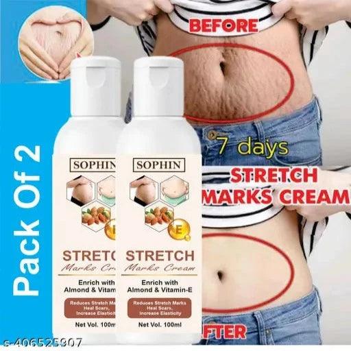 Stretch Marks Removal - Natural Heal Pregnancy Breast, Hip, Legs, Mark oil Stretch Marks And Scars Creams & Oils 200ml pack of 2