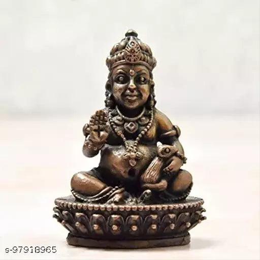 2.75 inches, Handmade 99.9% Copper Indian Kuber Idol, 200 Grams ,Pack of 1 Piece