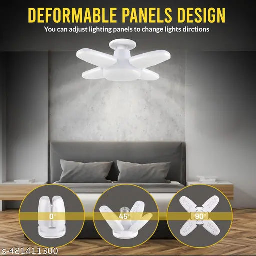 HOME 25 WATT 4 FAN LED  BULB LIGHT DECORATIVE PACK OF 3
