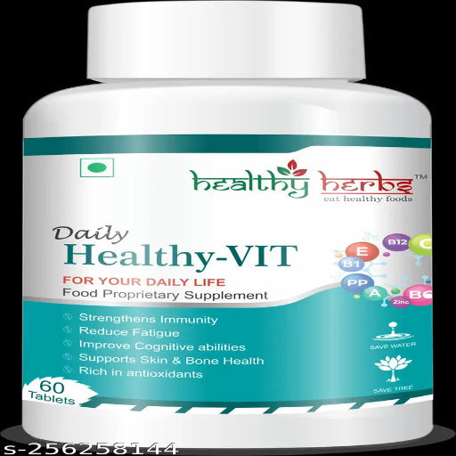 Healthy Herbs Daily Healthy-VIT Multivitamin & Multi-minerals 60 Tablets (Boosts Energy Level & Improve Stress & Tiredness) - Springkart 