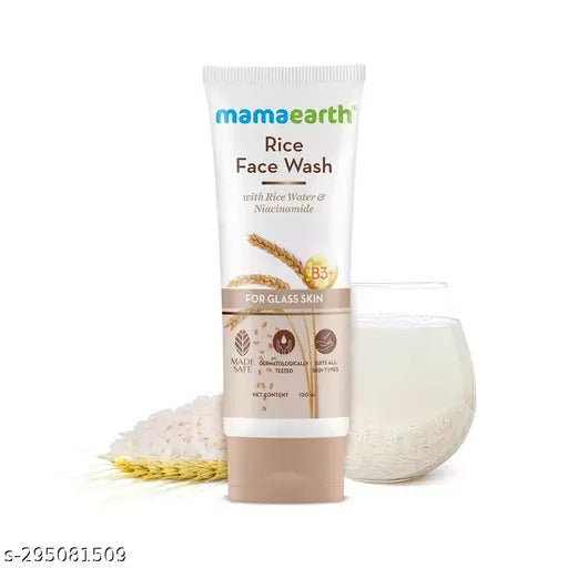 Mamaearth Rice Face Wash With Rice Water & Niacinamide for Glass Skin - 100 ml