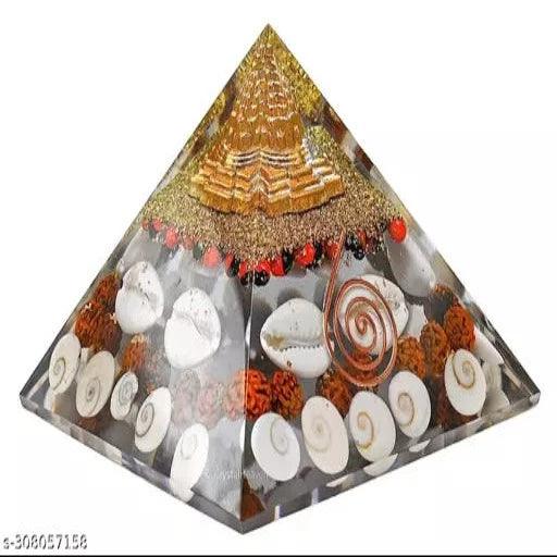 Nick enterprise Gomti Chakra Pyramid - Large Orgonite Pyramid with Shree Yantra - Springkart 