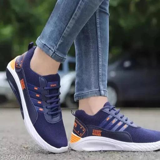 XEBOX 2008-NAVY-ORANGE Pvc Men's Sport Shoes - Springkart 