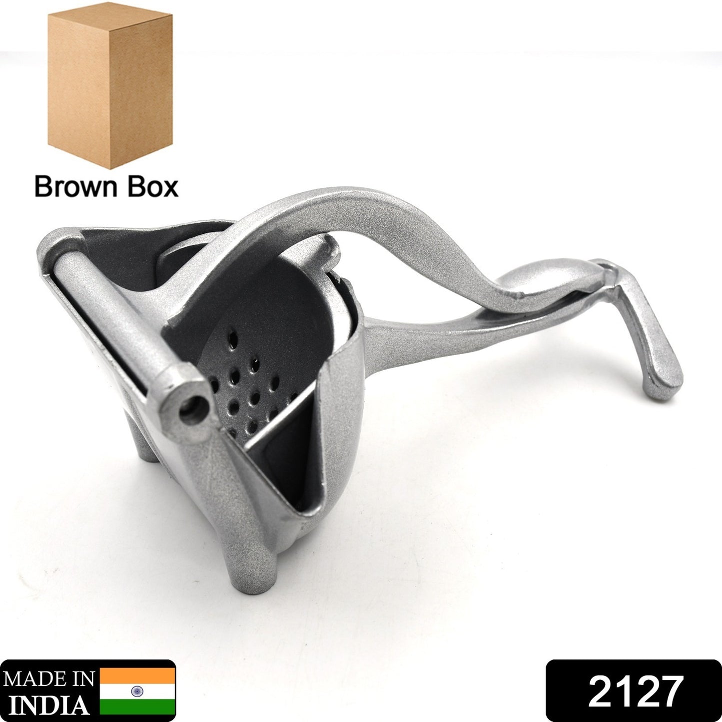 2127 Manual Aluminium Metal Fruit Press Juicer ( Brown Box ) - Springkart 