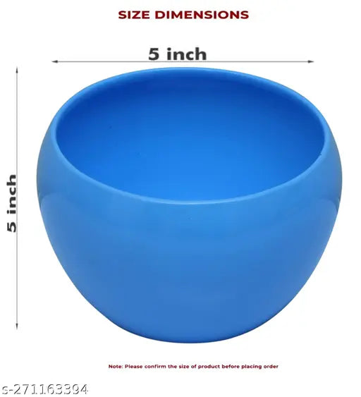 Trendy Pot Combo/Indoor/Outdoor/Plant Container Blue,Yellow ,5,5inch Pack 2