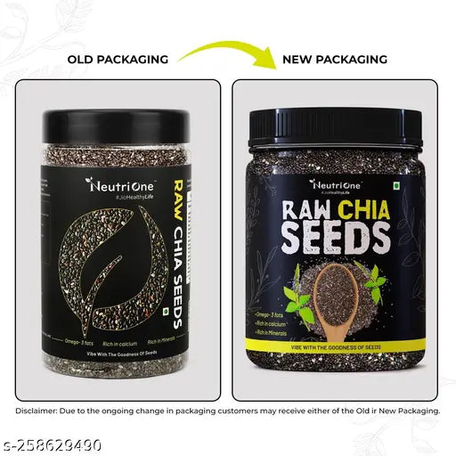 Chia Seeds - Omega-3 Rich, High Fiber Superfood for Energy & Weight Loss Management - 400gm - Springkart 