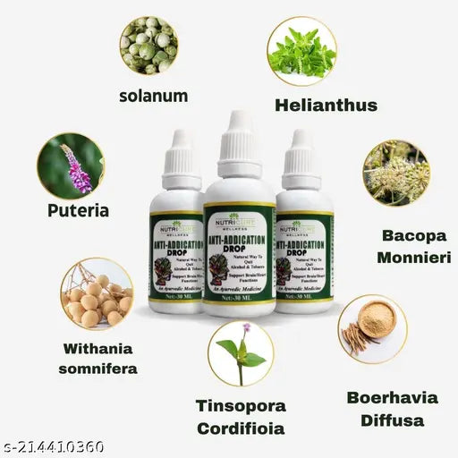 Nasha Mukti Drop, Natural Way To Quit Addiction | Nasha Killer|Nasha Band Dawa pack of 1 bottle