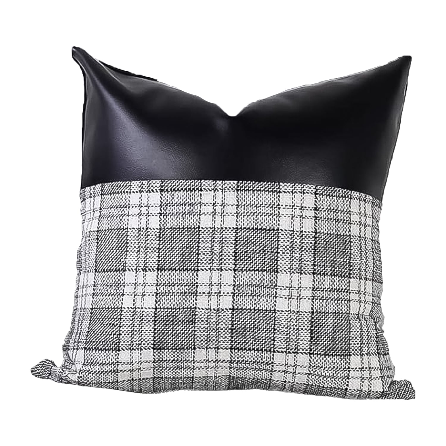 Pillow Covers Cushion Cases Soft Leather And Cotton (23 22 Inch 1 Pair 2 Pc) - Springkart 