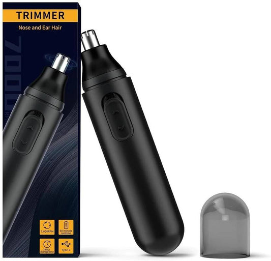 Painless Ear and nose USB Trimmer 45 min Runtime 1 Length Settings (Black)