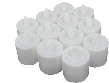 Festival Decorative - LED Tealight Candles | Battery Operated Candle Ideal for Party, Wedding, Birthday, Gifts (12pc) (White) - Springkart 