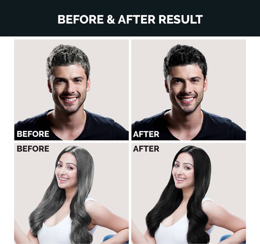 Vakola Natural Black Professional Gel hair Color for Both Men & Women - 100GM x 2 , Natural Black