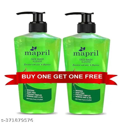 Neem & Aloe vera Skin Lightening & Tan Removal Face Wash for Soft Smooth Healthy Hydrating Skin,,(250ml Each, Pack of 2) - Springkart 