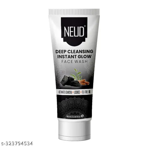 NEUD Deep Cleansing Instant Glow Face Wash for Men and Women - 1 Pack (70ml) - Springkart 